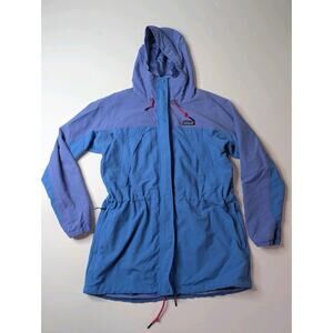 Patagonia Skyforest Parka Jacket Women’s Blue Colorblock Hood M Size Tag Removed